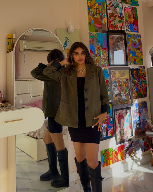 Suede Blazar Jacket
