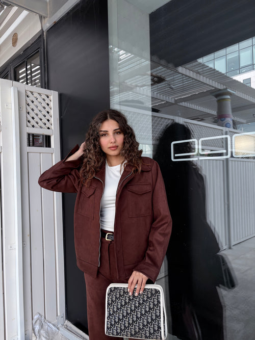 Brown  Two-piece set