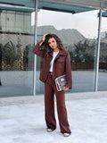 Brown  Two-piece set